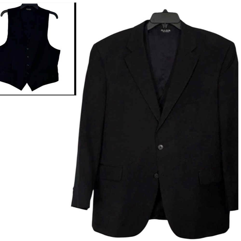 Jos A Bank Vest & Blazer Travelers Collection Navy Fully Lined Closet Staple 44S